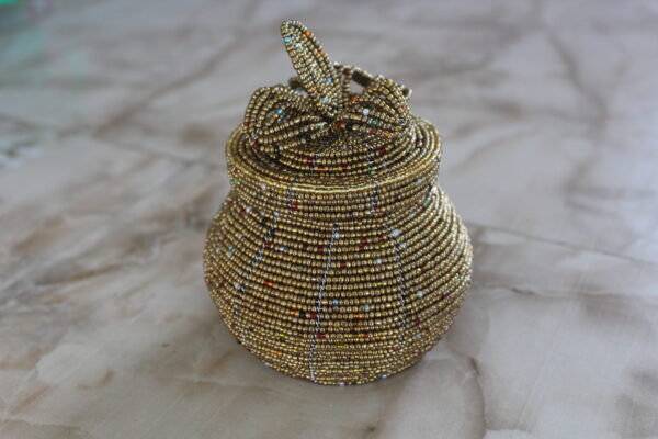 Ornate Bead Basket - Image 2