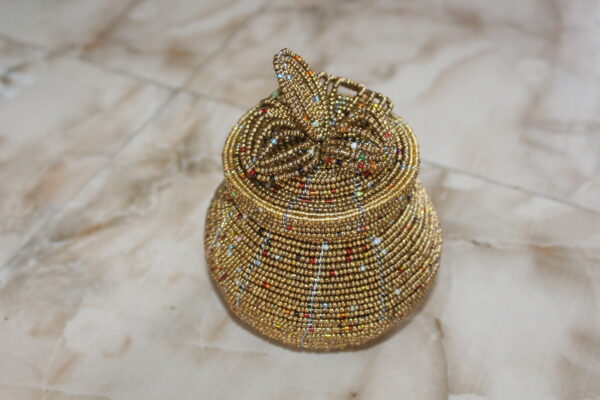 Ornate Bead Basket